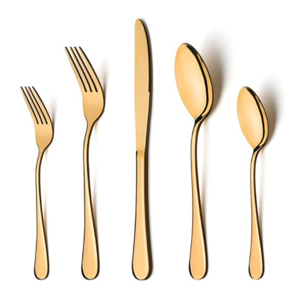 Modern Functional 20 Pc. Silverware Set - Picture 1 of 7